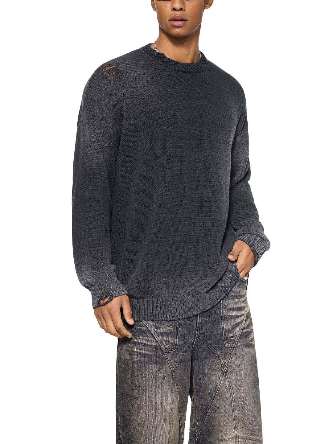 Bleached Existence Sweater