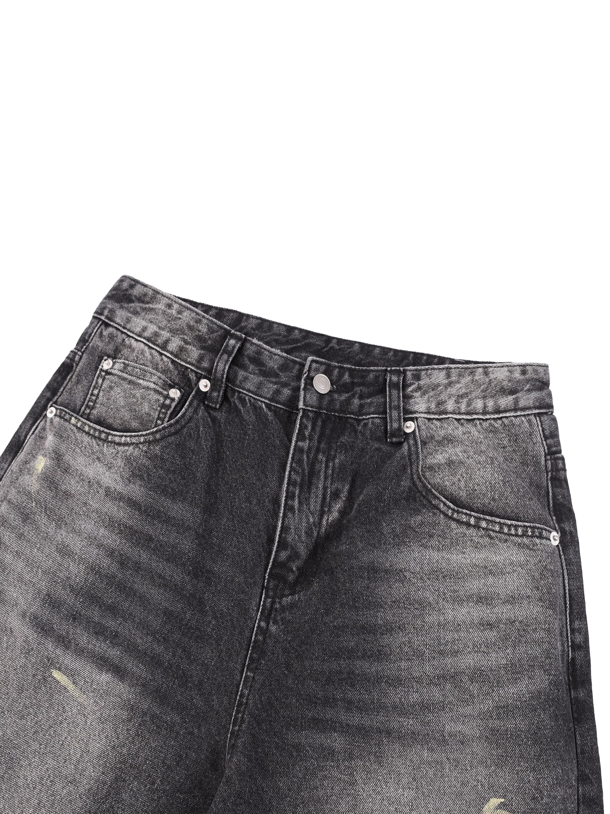 Vandalized Denim Shorts