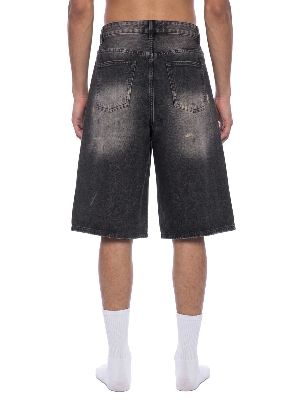 Vandalized Denim Shorts
